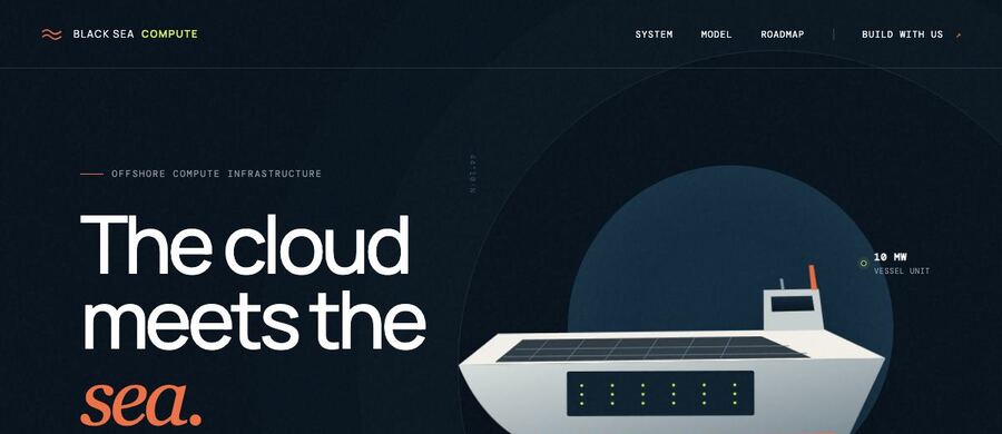 Screenshot of the Black Sea Compute live build